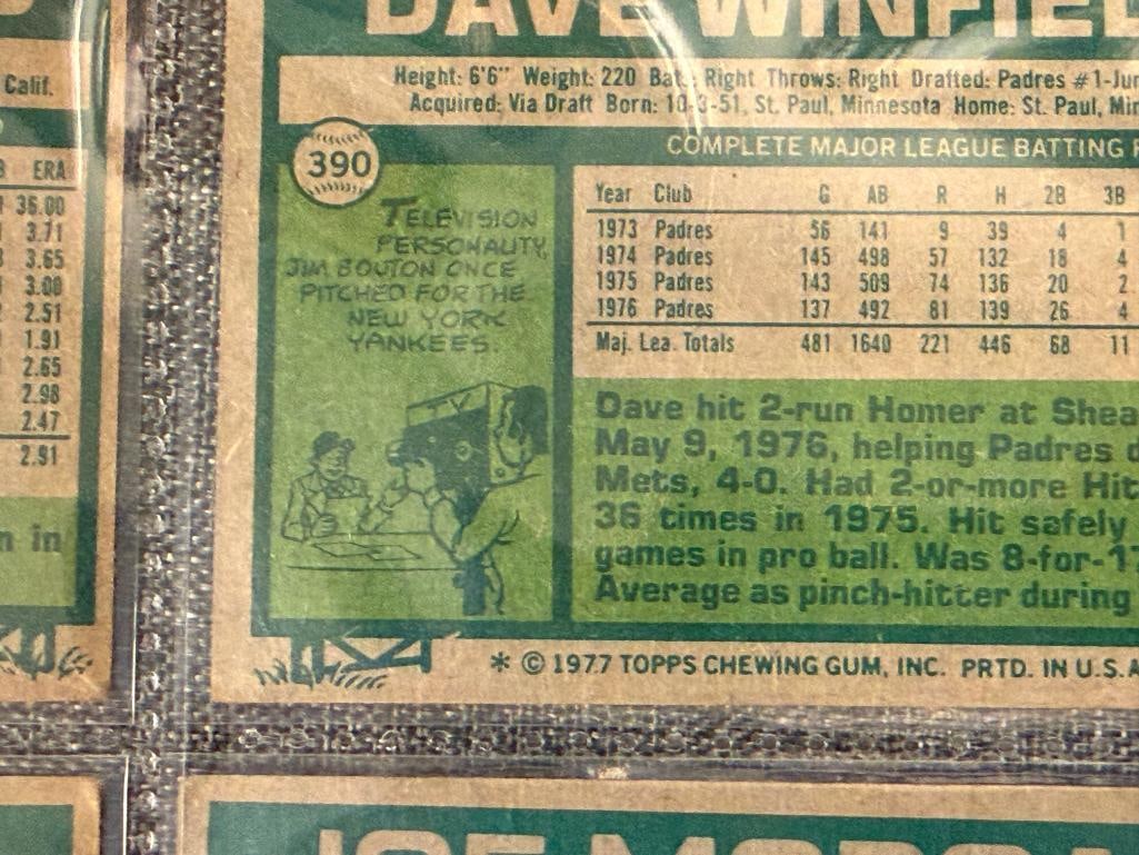 1977 TOPPS HALL OF FAMER AND STARS BASEBALL CARDS ROD CAREW, WILLIE MCCOVEY, MIKE SCHMIDT - 10