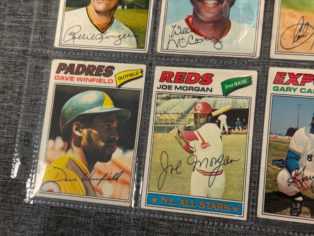 1977 TOPPS HALL OF FAMER AND STARS BASEBALL CARDS ROD CAREW, WILLIE MCCOVEY, MIKE SCHMIDT - 4
