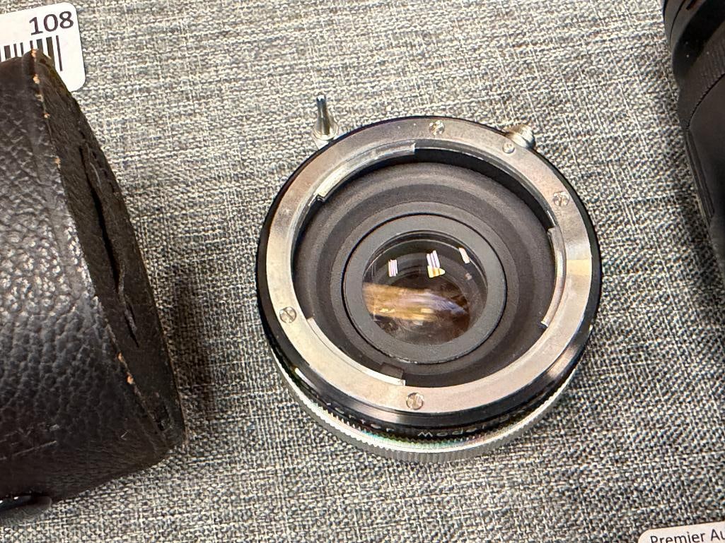 VINTAGE NIKON NIKKOR AF 35-135MM LENS AND VIVITAR AUTO 2X CUSTOM TELE-CONVERTER MODEL 2X-3 LENS - 6