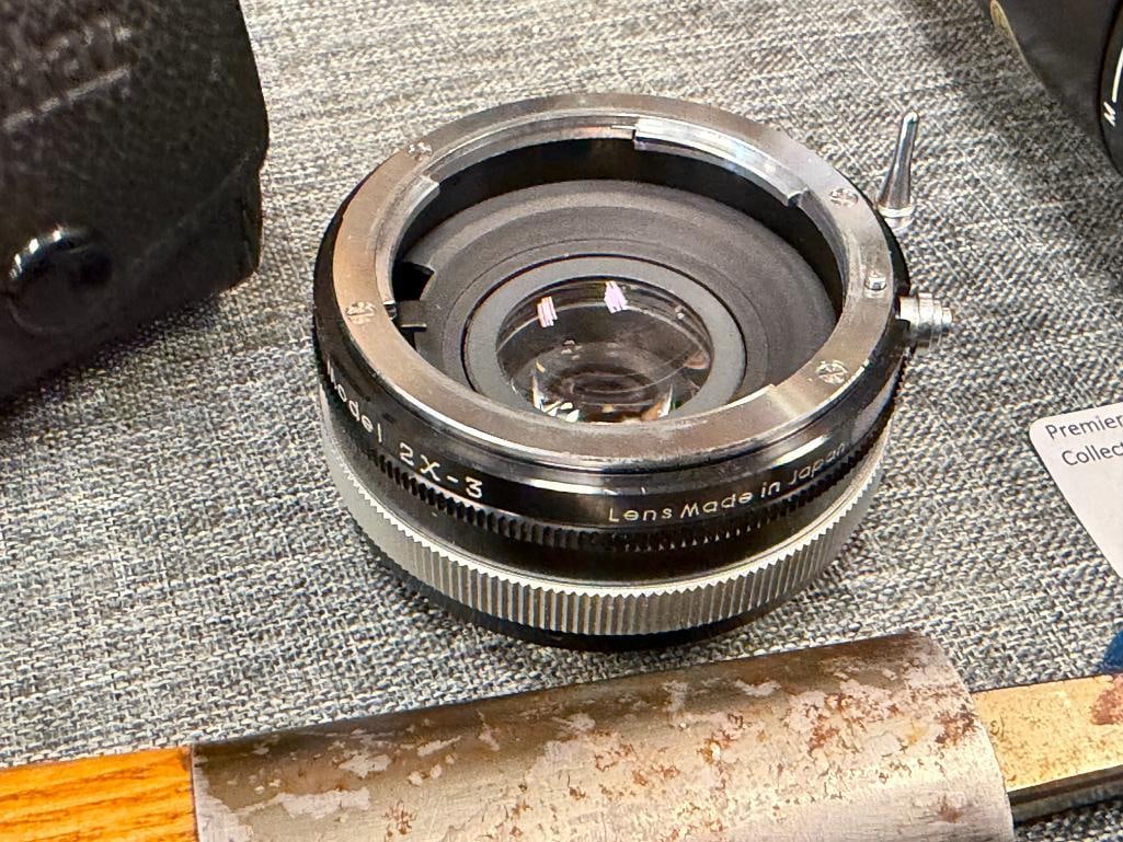 VINTAGE NIKON NIKKOR AF 35-135MM LENS AND VIVITAR AUTO 2X CUSTOM TELE-CONVERTER MODEL 2X-3 LENS - 8
