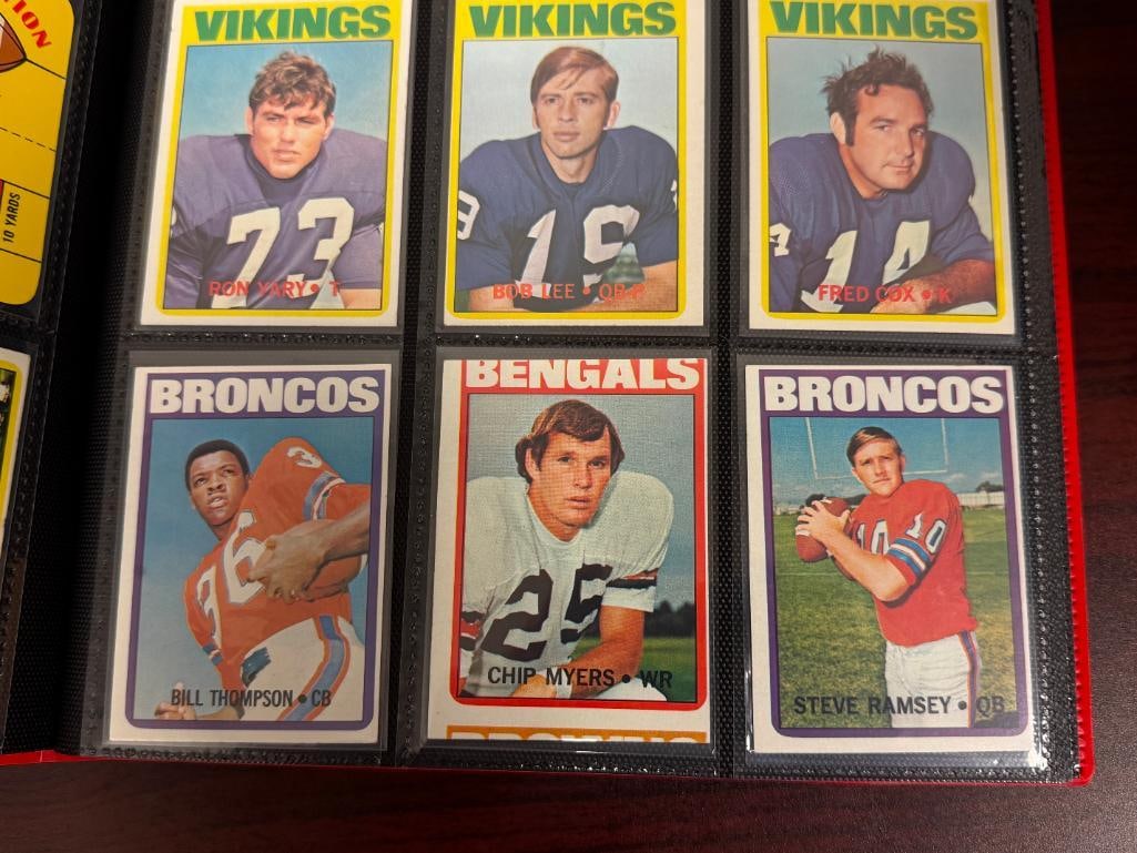324 VINTAGE 1966-1973 FOOTBALL CARDS INCLUDING HALL OF FAMERS AND ROOKIE CARDS - 11