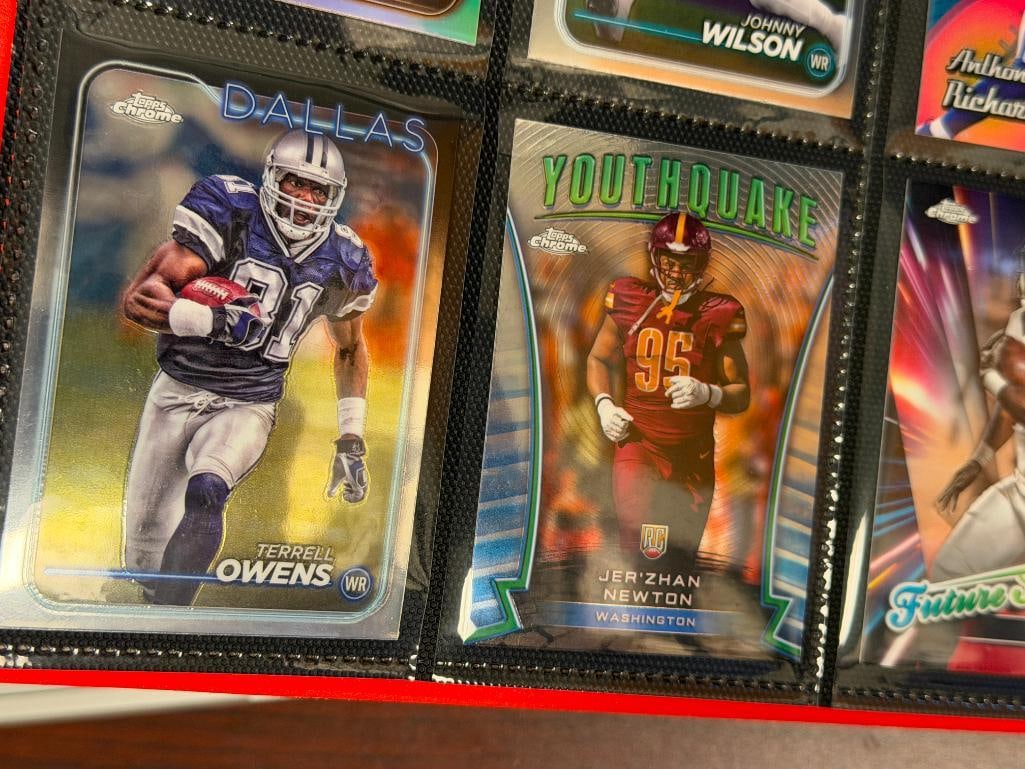 APPROX. 82 2024 TOPPS, PANINI, AND OTHER FOOTBALL CARDS FEATURING TWO RELIC CARDS AND HALL OF FAM... - 13