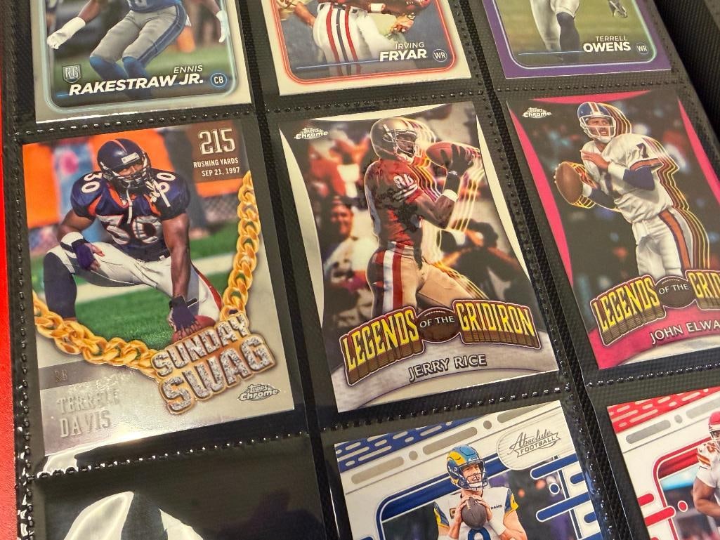 APPROX. 82 2024 TOPPS, PANINI, AND OTHER FOOTBALL CARDS FEATURING TWO RELIC CARDS AND HALL OF FAM... - 20