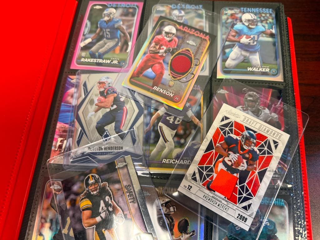 APPROX. 82 2024 TOPPS, PANINI, AND OTHER FOOTBALL CARDS FEATURING TWO RELIC CARDS AND HALL OF FAM... - 2