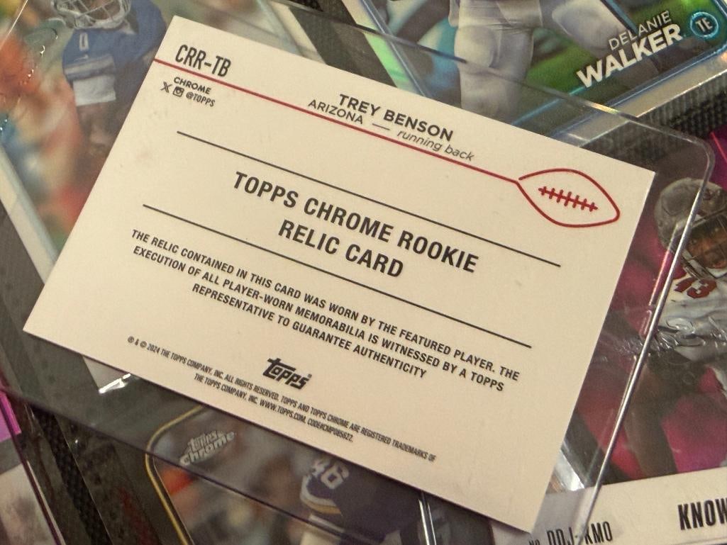 APPROX. 82 2024 TOPPS, PANINI, AND OTHER FOOTBALL CARDS FEATURING TWO RELIC CARDS AND HALL OF FAM... - 3