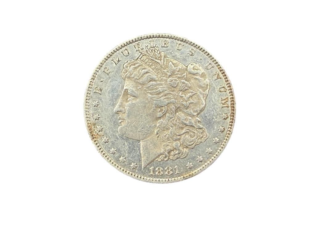 1881-O U.S. MORGAN SILVER DOLLAR: 90% SILVER