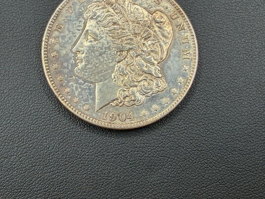 1904-O U.S. MORGAN SILVER DOLLAR AU - 3