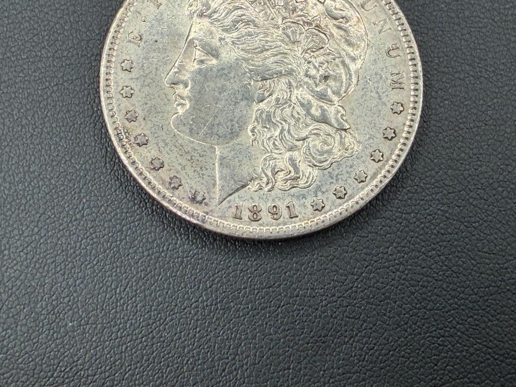 1891-S U.S. MORGAN SILVER DOLLAR - 3
