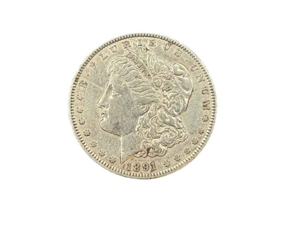 1891 U.S. MORGAN SILVER DOLLAR (1 of 6)