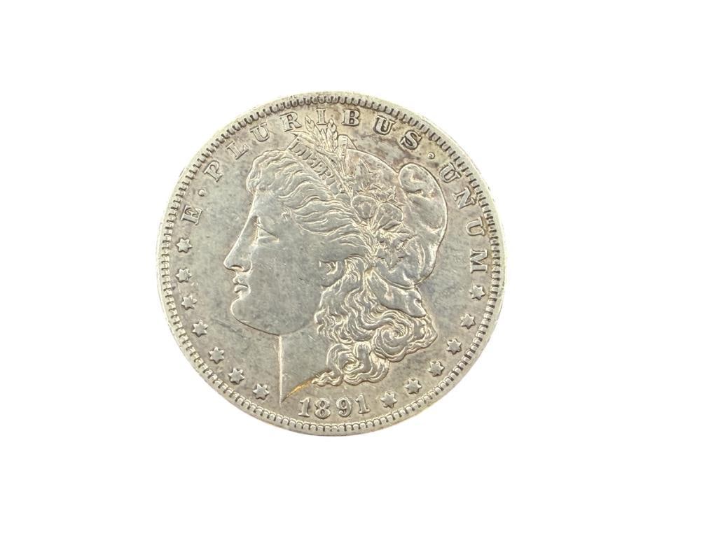 1891-O U.S. MORGAN SILVER DOLLAR (1 of 6)
