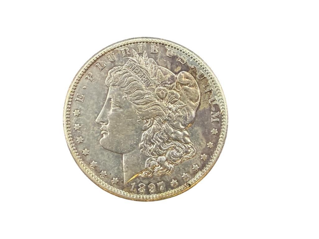 1897-S U.S. MORGAN SILVER DOLLAR (1 of 6)