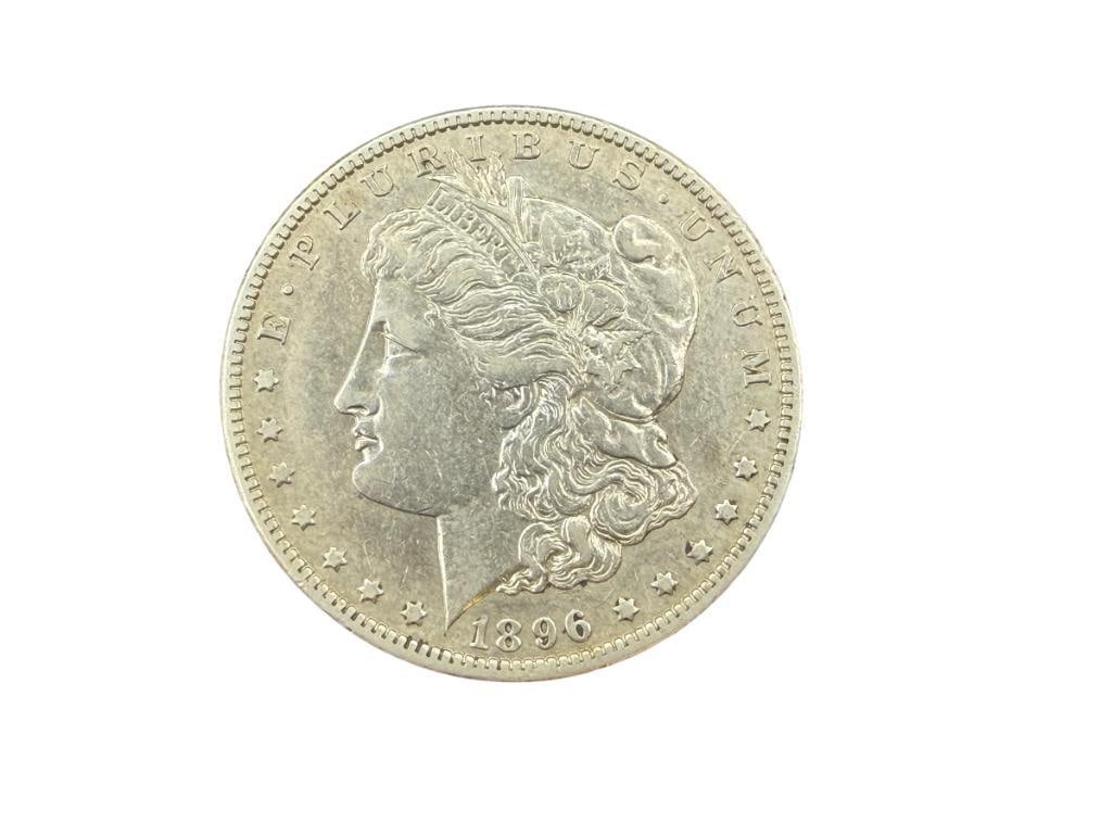 1896-O U.S. MORGAN SILVER DOLLAR (1 of 6)