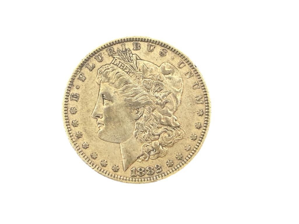 1882-O U.S. MORGAN SILVER DOLLAR: 90% SILVER