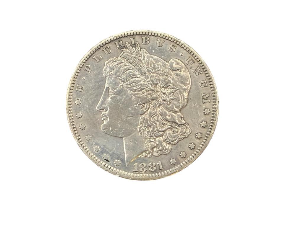 1881-S U.S. MORGAN SILVER DOLLAR (1 of 6)