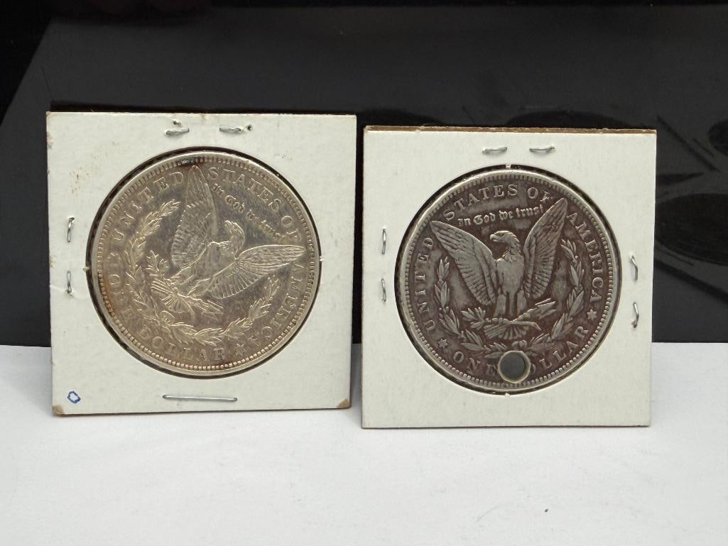 SEVEN U.S. MORGAN SILVER DOLLARS FEATURING VARIOUS DATES AND MINT MARKS - 4