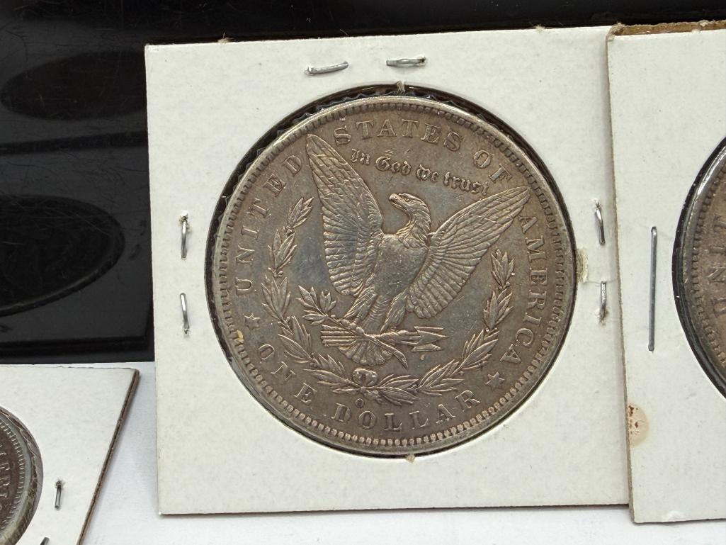 SEVEN U.S. MORGAN SILVER DOLLARS FEATURING VARIOUS DATES AND MINT MARKS - 8