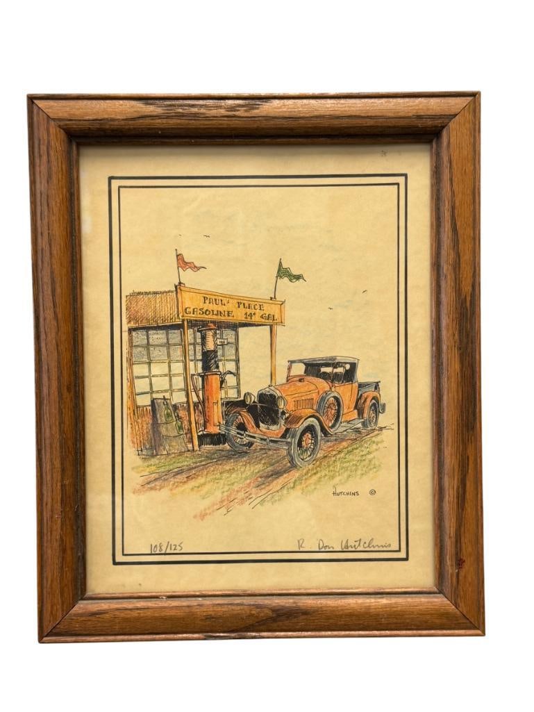 R. DON HUTCHINS AMERICAN ARTIST LIMITED EDITION PRINT NO. 108/125 (1 of 7)