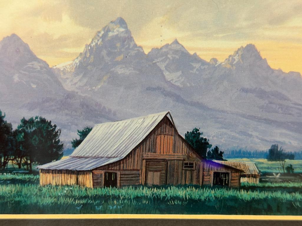 GUY ROWBURY IDAHO ARTIST LIMITED EDITION PRINT NO. 66/180 - 4