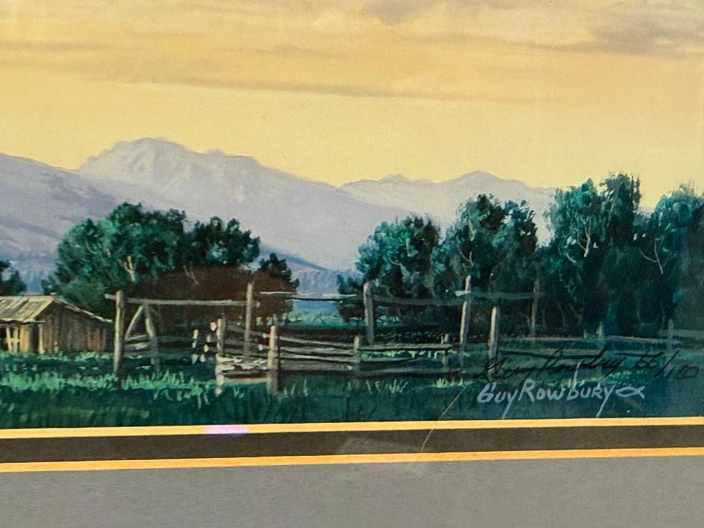 GUY ROWBURY IDAHO ARTIST LIMITED EDITION PRINT NO. 66/180 - 5