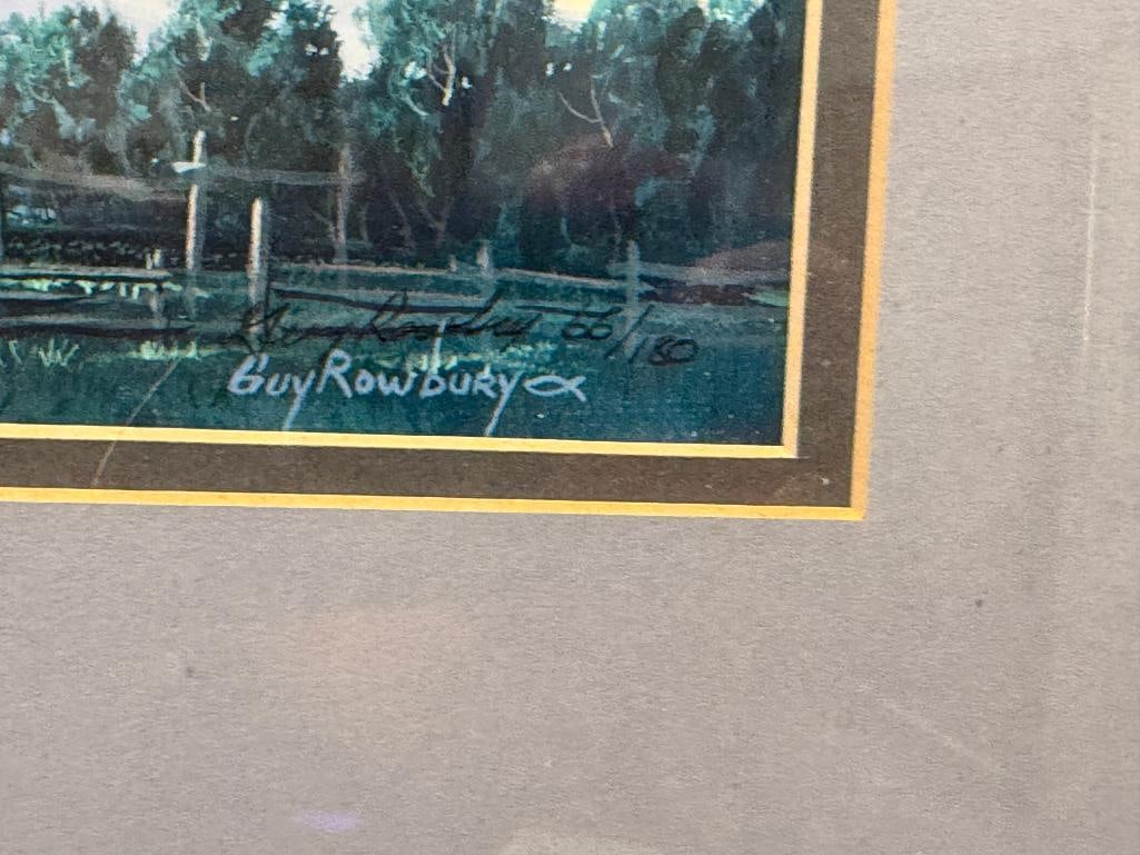 GUY ROWBURY IDAHO ARTIST LIMITED EDITION PRINT NO. 66/180 - 6