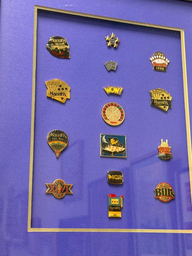 CIRCA 1990'S RENO / TAHOE NV HARRAH'S HOTEL / CASINO ENAMELED PINS - 2