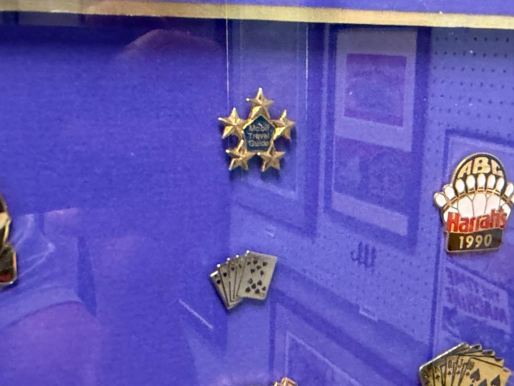 CIRCA 1990'S RENO / TAHOE NV HARRAH'S HOTEL / CASINO ENAMELED PINS - 4