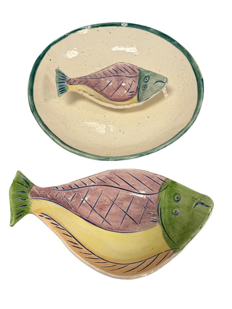 MATHEW ADAMS OUR HOUSE CREATIONS ALASKA SERIES FLOUNDER DISH AND DIP BOWL (1 of 10)