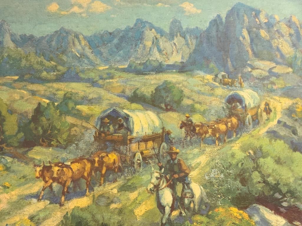 HANS MEYER-KASSEL GERMAN BORN, NEVADA ARTIST PRINT ON BOARD - 2