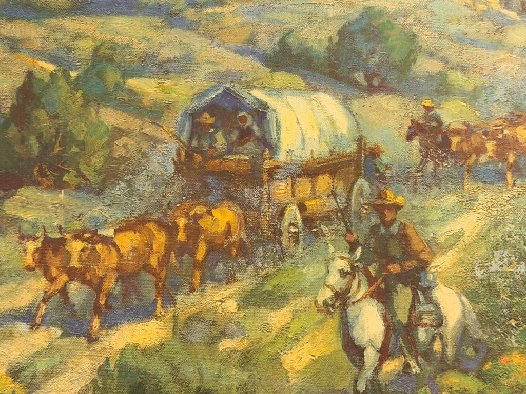HANS MEYER-KASSEL GERMAN BORN, NEVADA ARTIST PRINT ON BOARD - 3