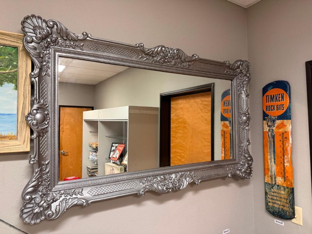 ELEGANT STYLE FRAMED RECTANGULAR MIRROR - 2