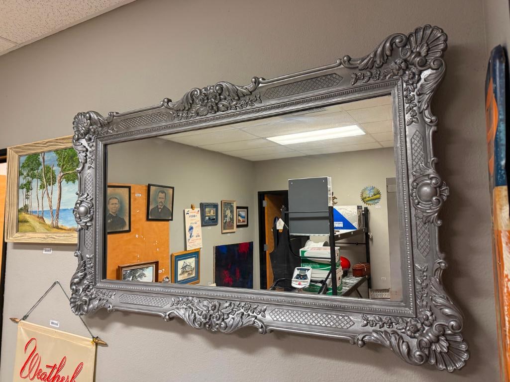 ELEGANT STYLE FRAMED RECTANGULAR MIRROR - 3