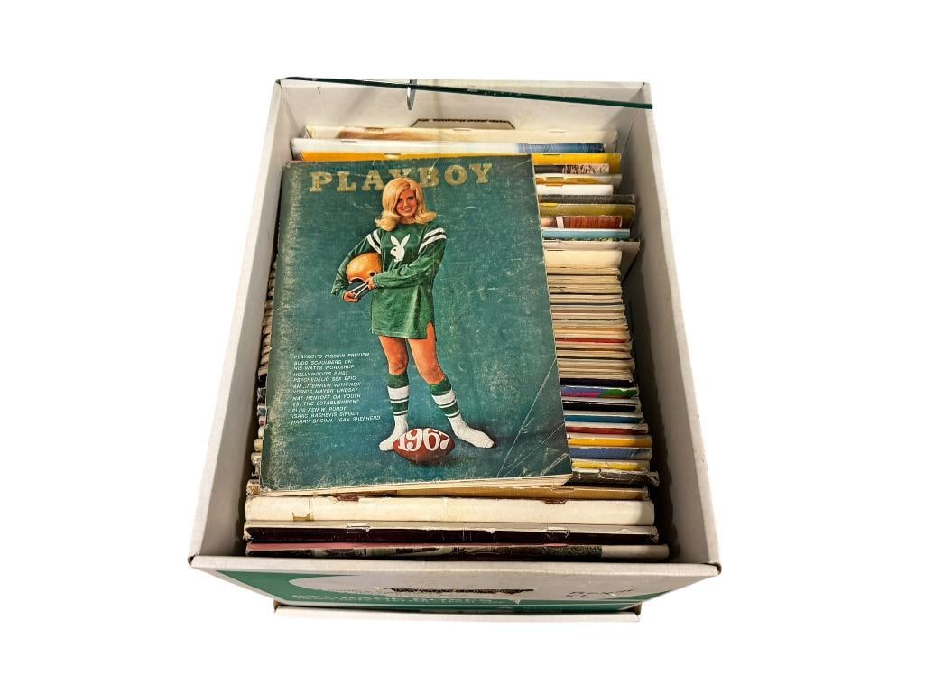 1960'S PLAYBOY MAGAZINES INCLUDING COMPLETE SETS FROM 1968 AND 1969 (1 of 7)