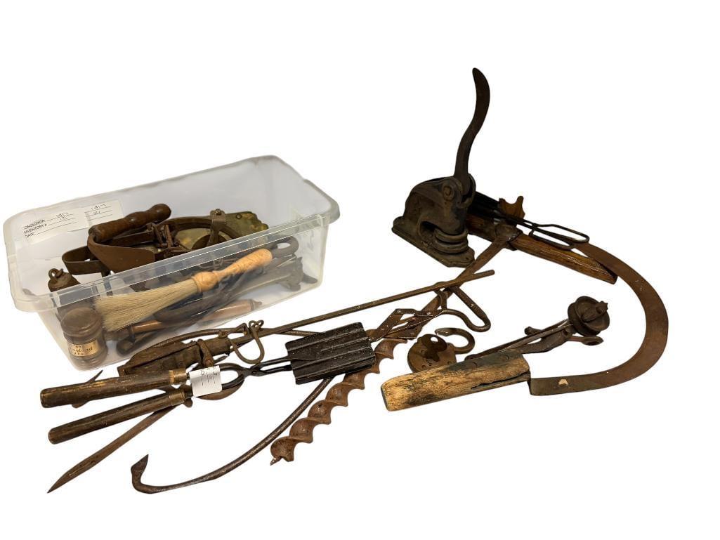 ANTIQUE FARM AND TRADE TOOLS (1 of 8)