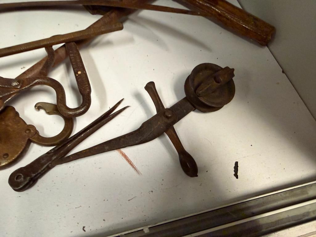ANTIQUE FARM AND TRADE TOOLS - 6