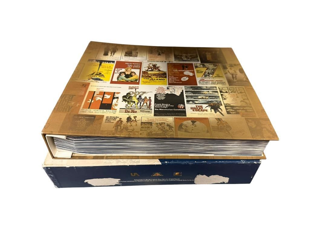 2007 METRO-GOLDWYN-MAYER STUDIOS UNITED ARTISTS AN MGM COMPANY CELEBRATING 90 YEARS OF FILM DVD SET: FEATURING 30 FILMS, BOOK DESIGN WITH HARD DUST COVER 14" X 12"