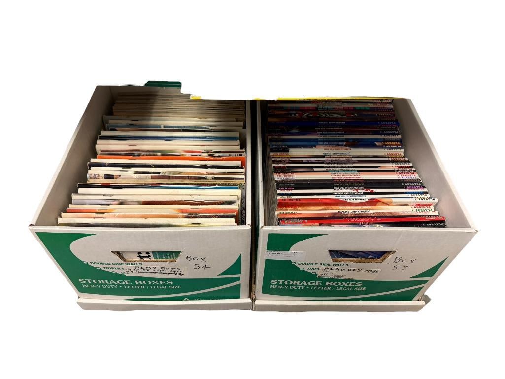 ASSORTED PLAYBOY MAGAZINES FROM 1970'S AND 1980'S: INCLUDES ISSUES FROM 1977, 1978, 1979, 1986, COMPLETE SETS FROM 1987 - 1989, MOST IN GOOD CONDITION