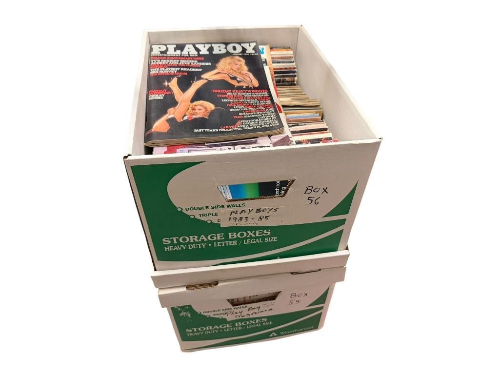 COMPLETE SETS FROM 1980 - 1985 PLAYBOY MAGAZINES: COMPLETE SETS, MOST IN GOOD CONDITION