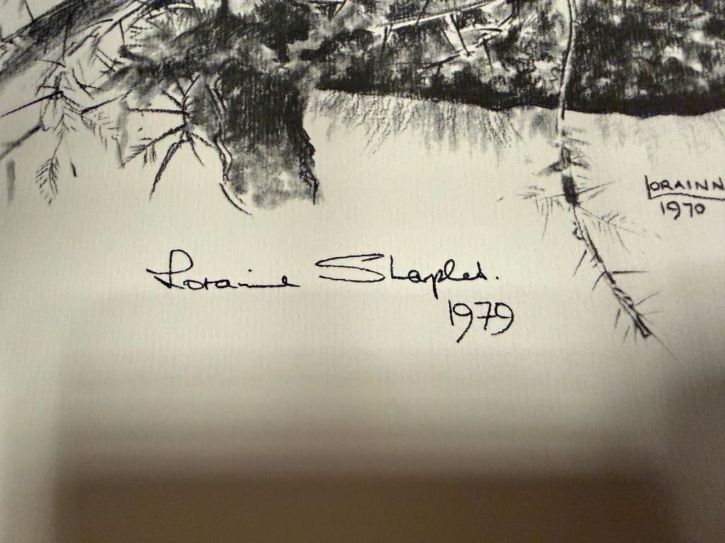 THREE AFRICAN LIONS LITHOGRAPH PRINTS BY LORAINNE SHARPLES - 13