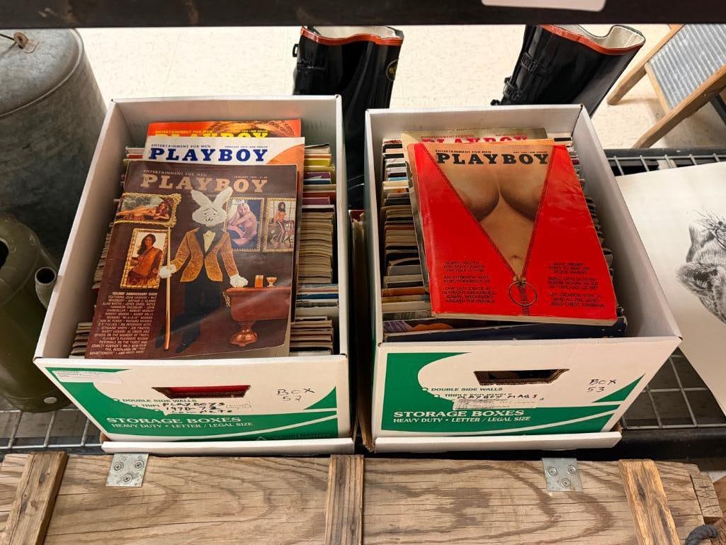 ASSORTED 1970'S PLAYBOY MAGAZINES INCLUDING COMPLETE SETS FROM 1970-1973, AND 1976 - 2