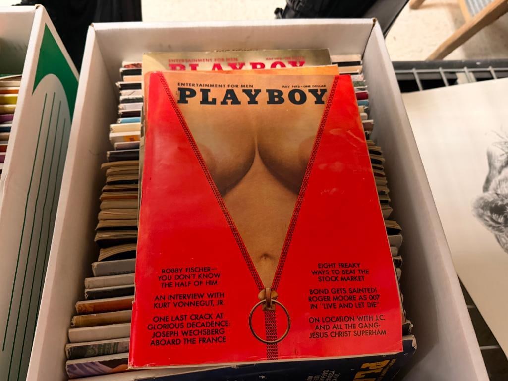 ASSORTED 1970'S PLAYBOY MAGAZINES INCLUDING COMPLETE SETS FROM 1970-1973, AND 1976 - 3