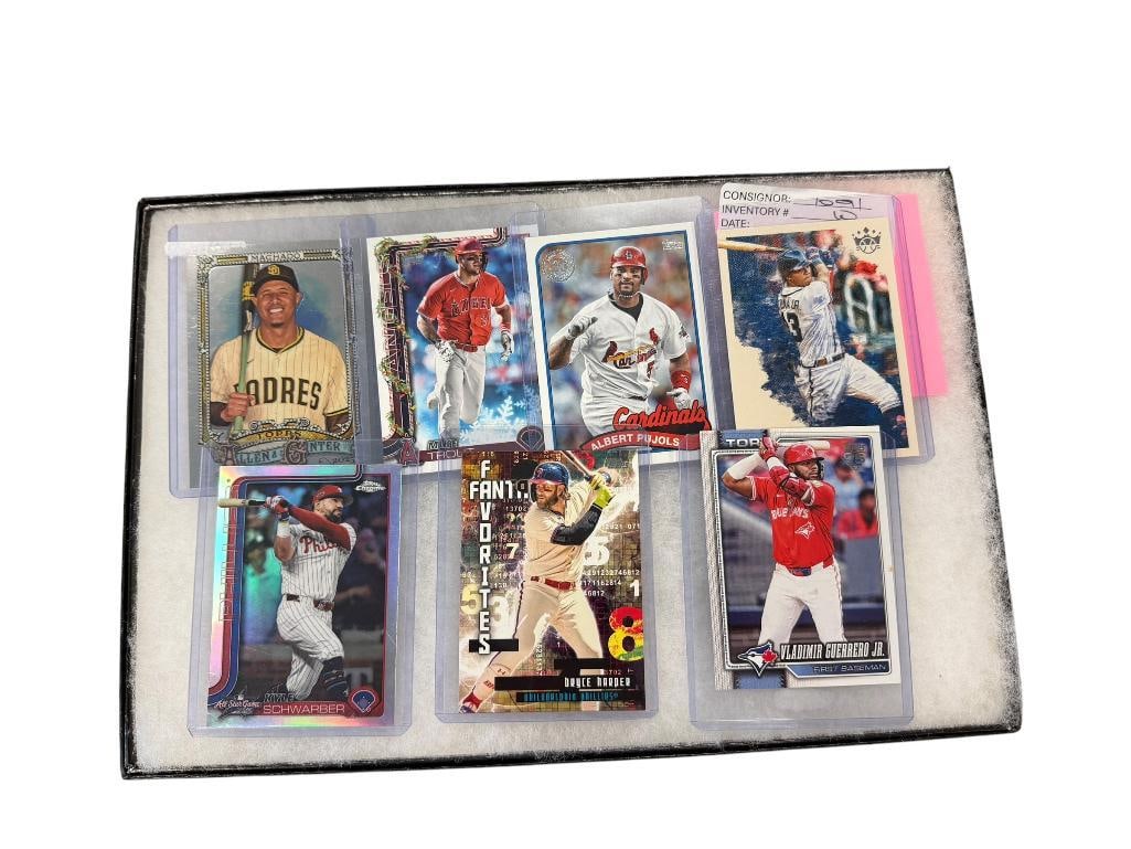 TOPPS PANINI FUTURE HALL OF FAMERS BASEBALL CARDS BRYCE HARPER, ALBERT PUJOLS, MIKE TROUT (1 of 12)