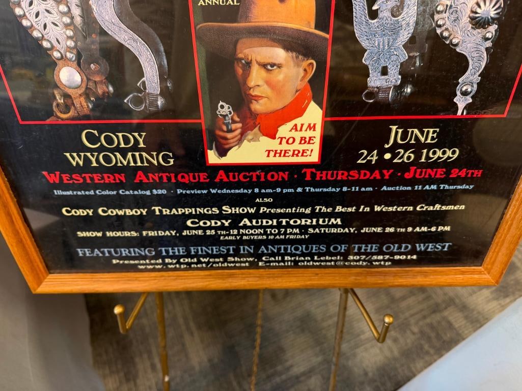 JUNE 1999 COWBOY ANTIQUE AND COLLECTIBLES WESTERN THEME POSTER CODY, WYOMING - 9