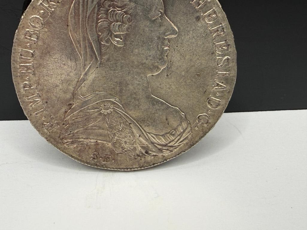 1780 AUSTRIAN MARIA THERESA THALER SILVER COIN RESTRIKE - 3