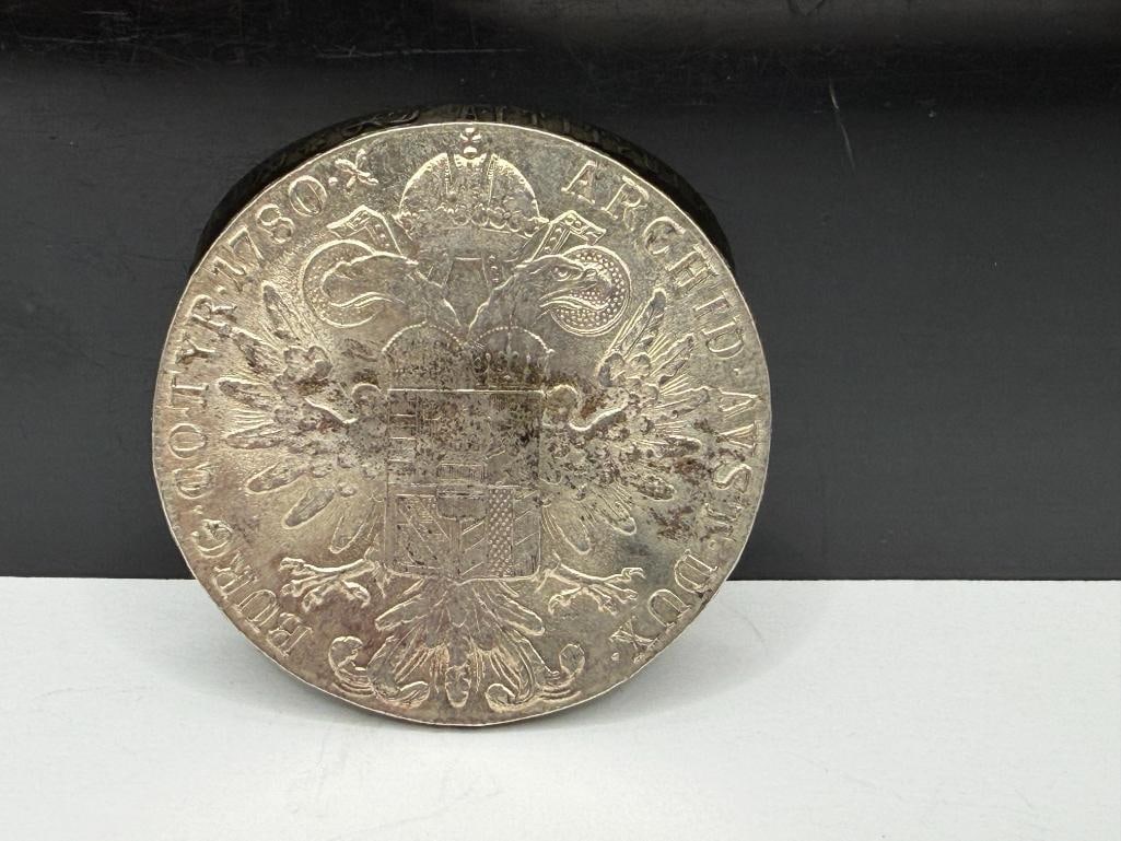 1780 AUSTRIAN MARIA THERESA THALER SILVER COIN RESTRIKE - 4