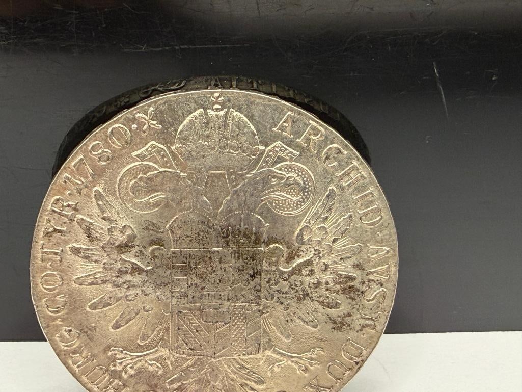 1780 AUSTRIAN MARIA THERESA THALER SILVER COIN RESTRIKE - 5