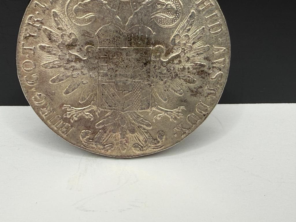 1780 AUSTRIAN MARIA THERESA THALER SILVER COIN RESTRIKE - 6