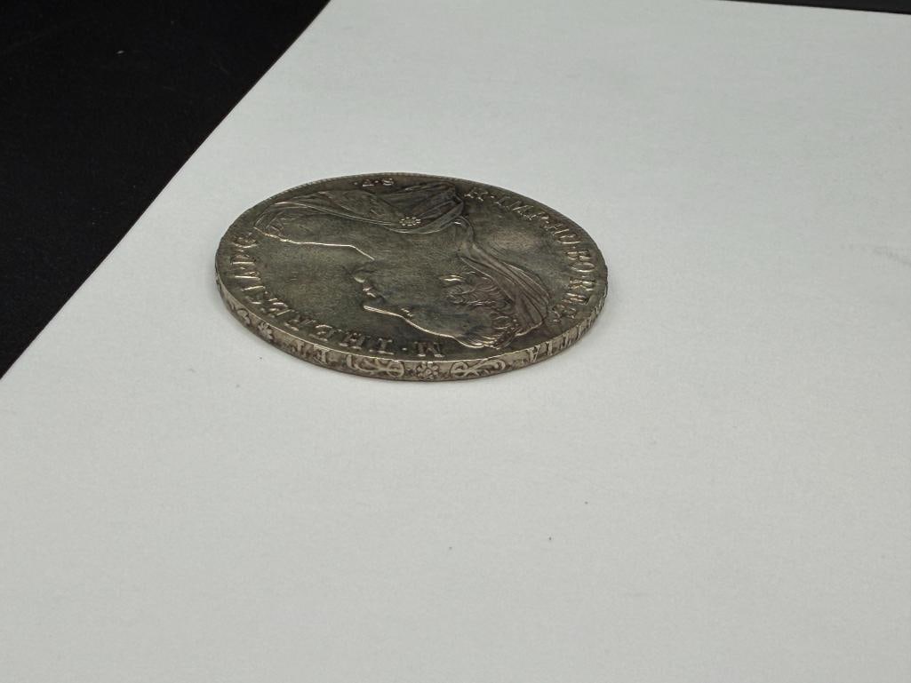 1780 AUSTRIAN MARIA THERESA THALER SILVER COIN RESTRIKE - 7