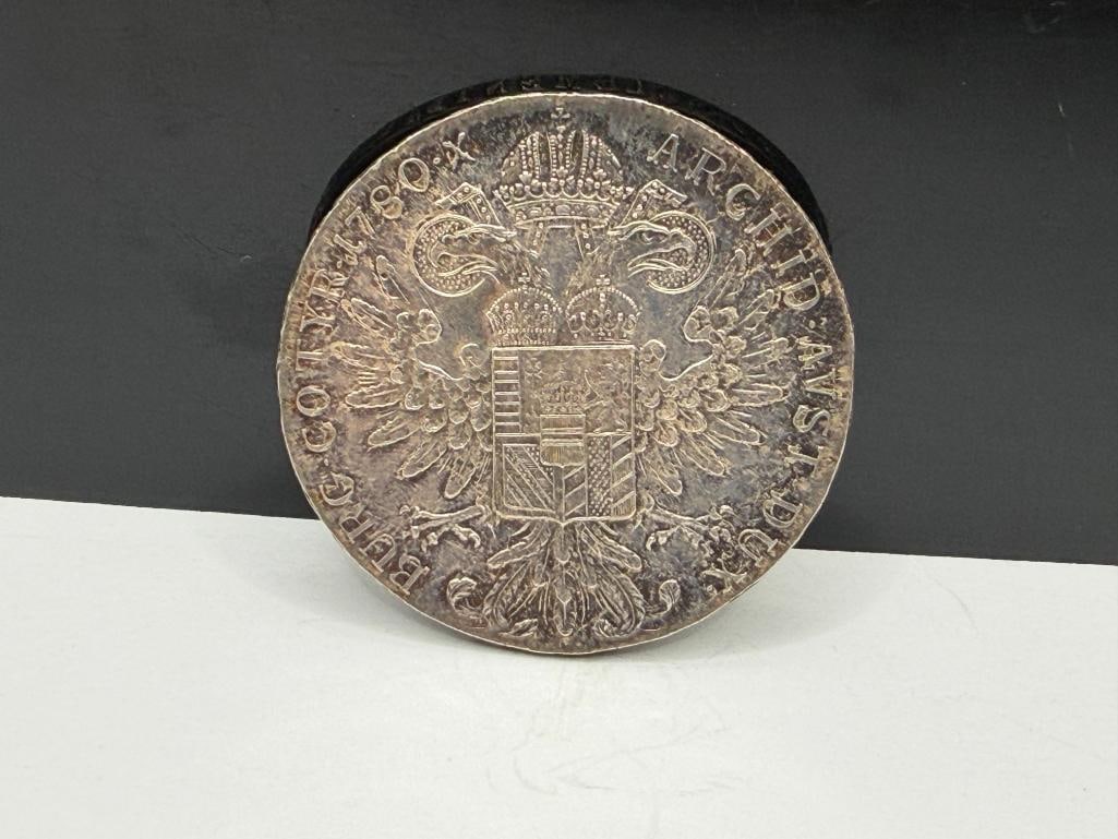 1780 AUSTRIAN MARIA THERESA THALER SILVER COIN RESTRIKE - 4