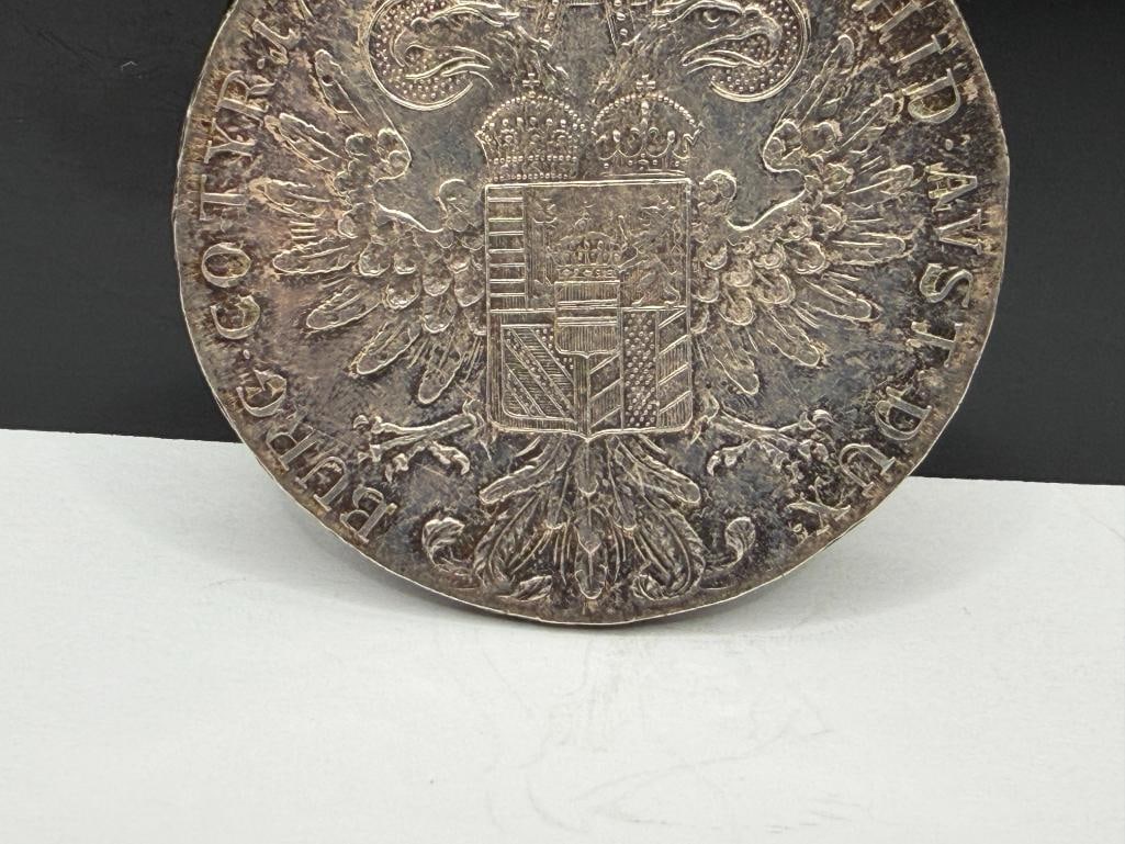 1780 AUSTRIAN MARIA THERESA THALER SILVER COIN RESTRIKE - 6