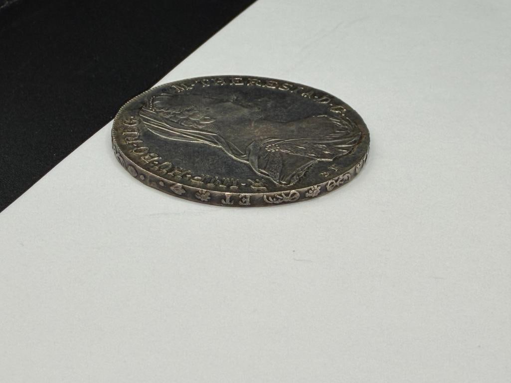 1780 AUSTRIAN MARIA THERESA THALER SILVER COIN RESTRIKE - 7